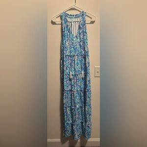 Floral Blue Maxi Dress